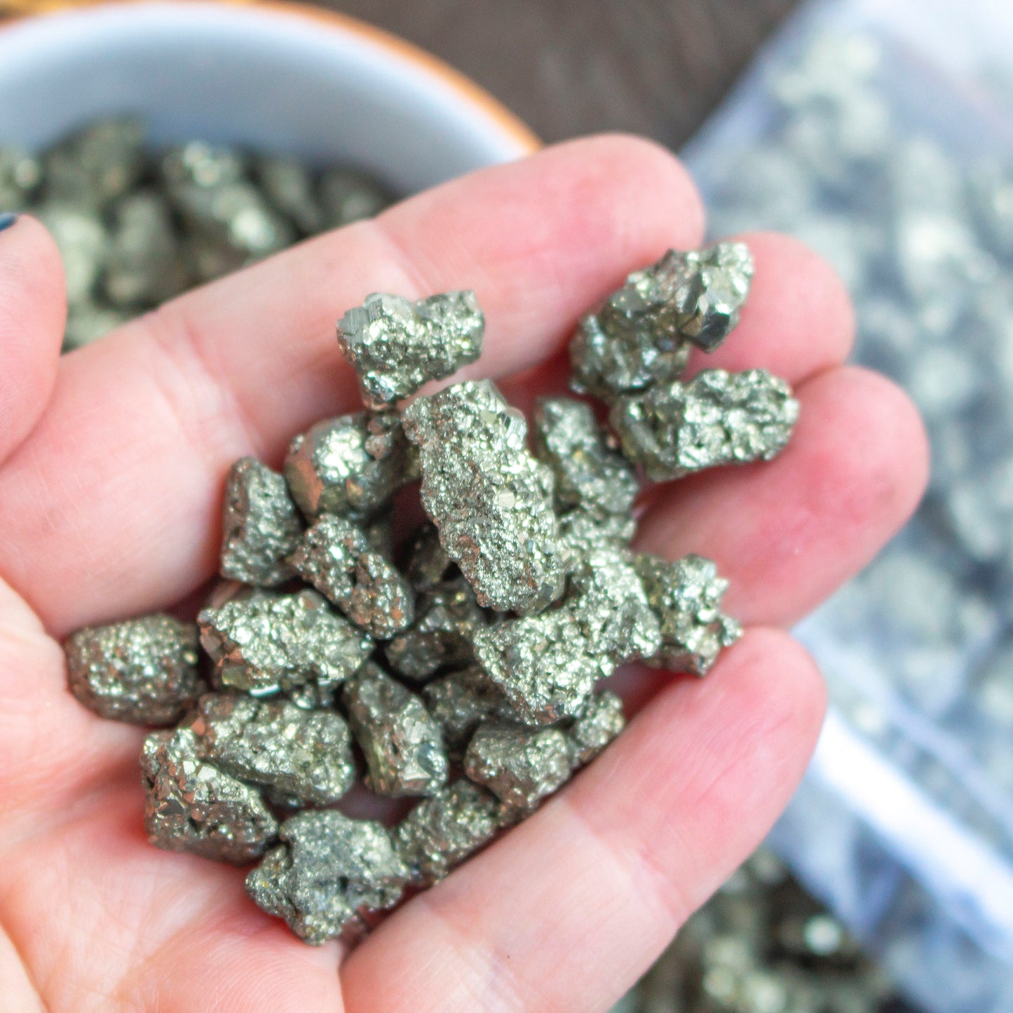 Rough Pyrite Crystal Chips | Fools Gold