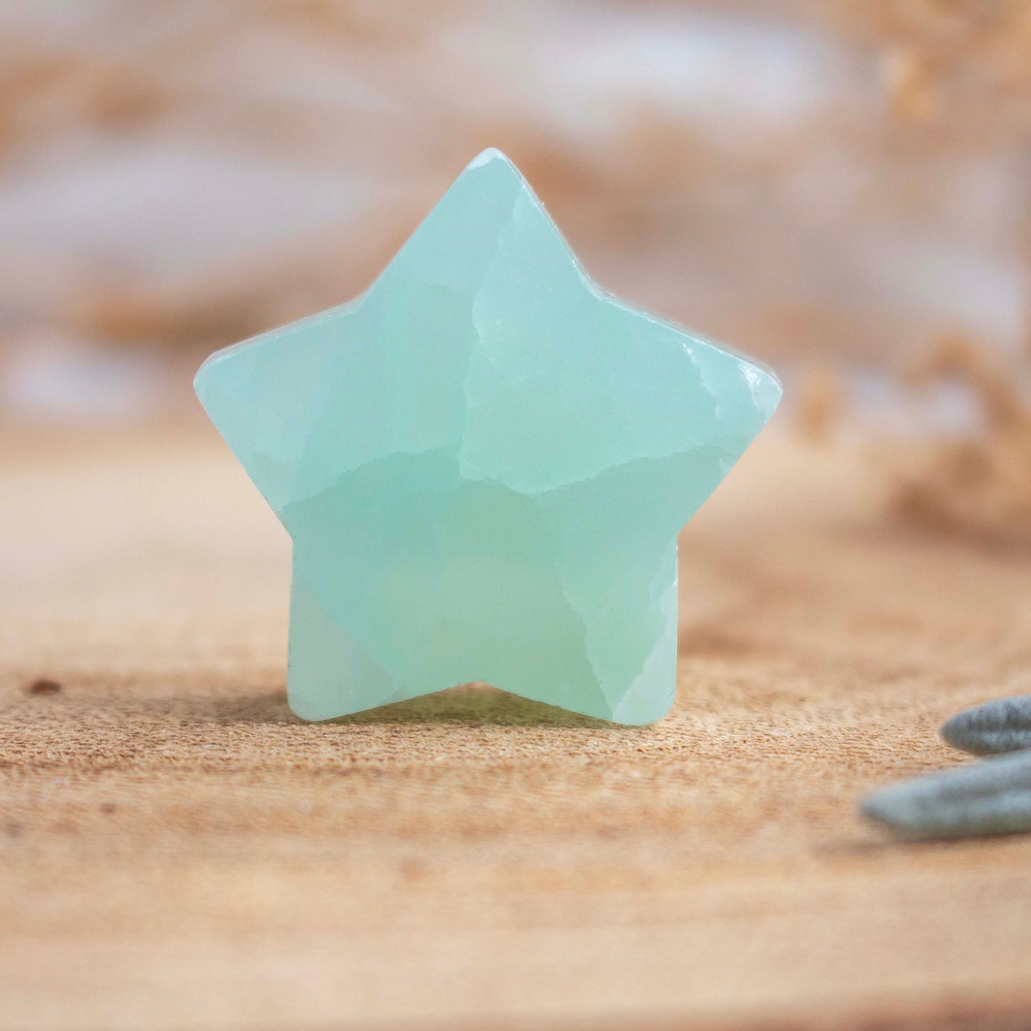 Pistachio Calcite Crystal Mini Star | Green Calcite