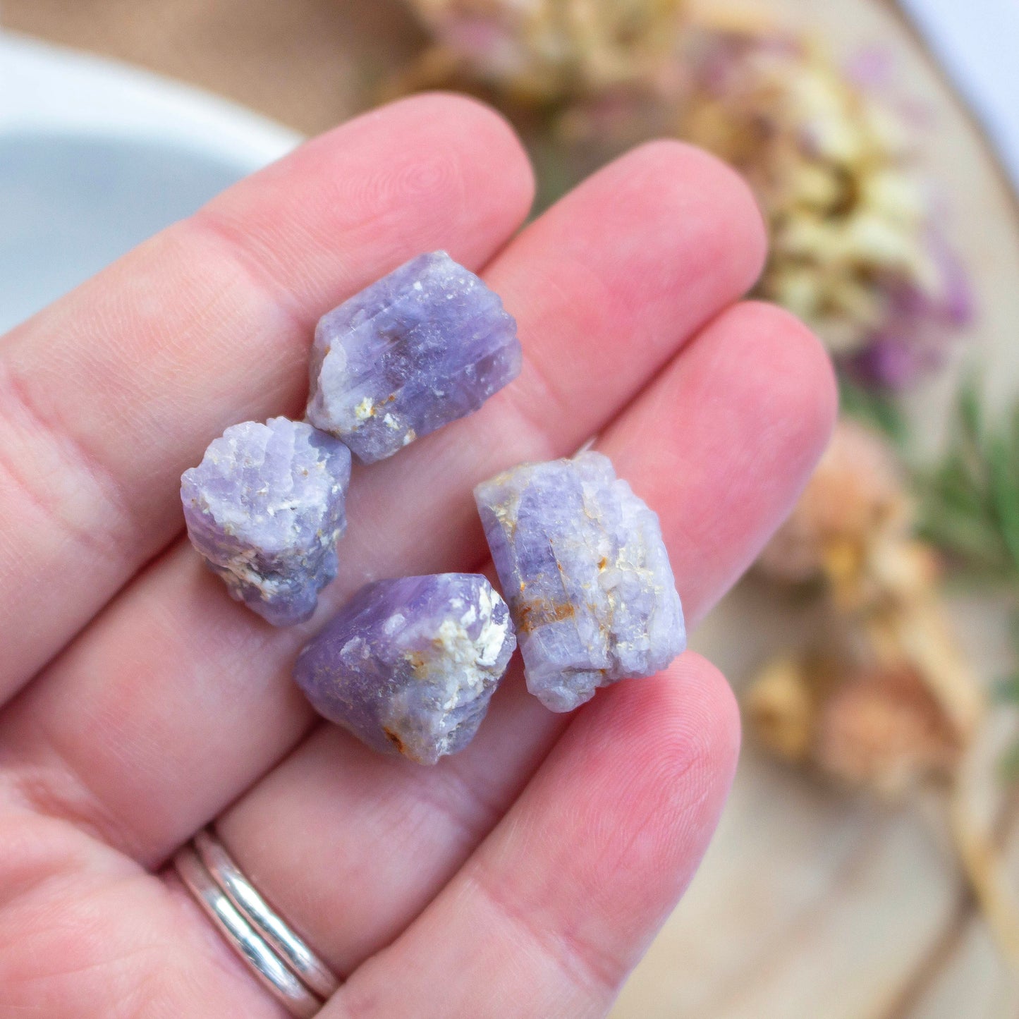 Small Rough Purple Scapolite Crystal (1)