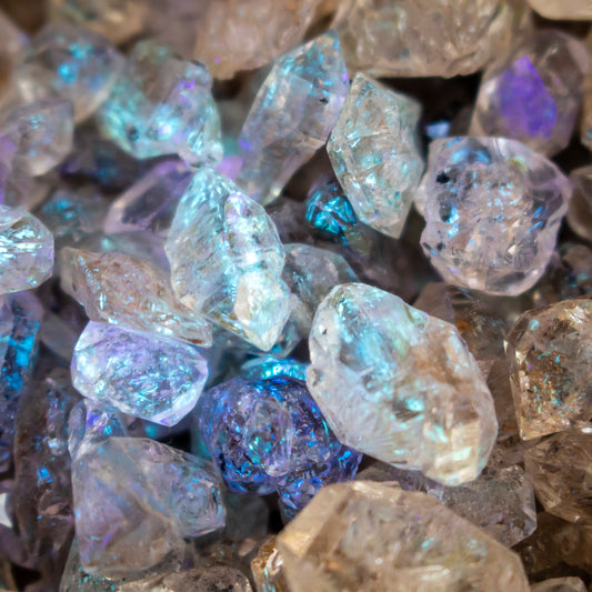 Black Diamond Carbon Quartz UV Reactive Crystal | Pick 10g, 20g or 50g