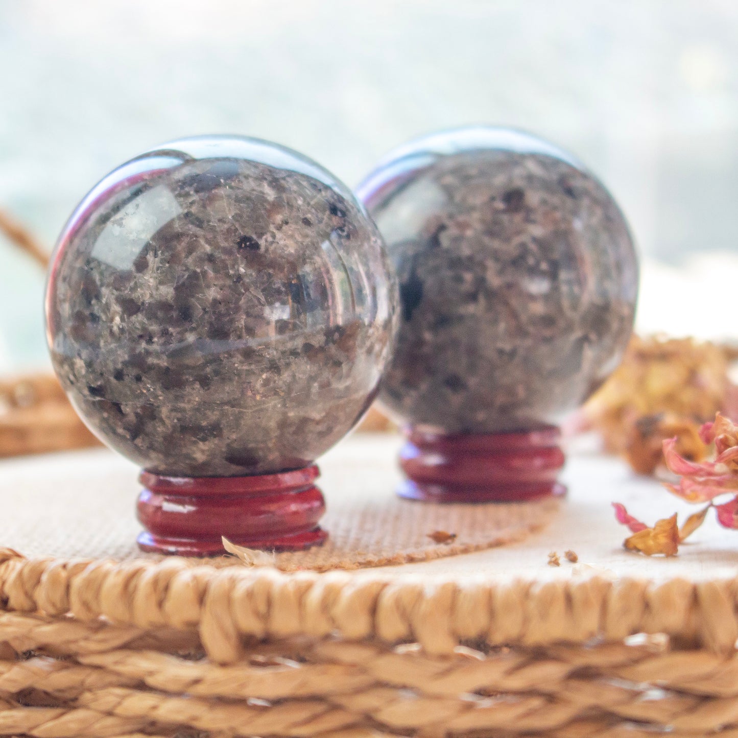 Wooden Sphere Stand | Wood Stand for Crystal Ball