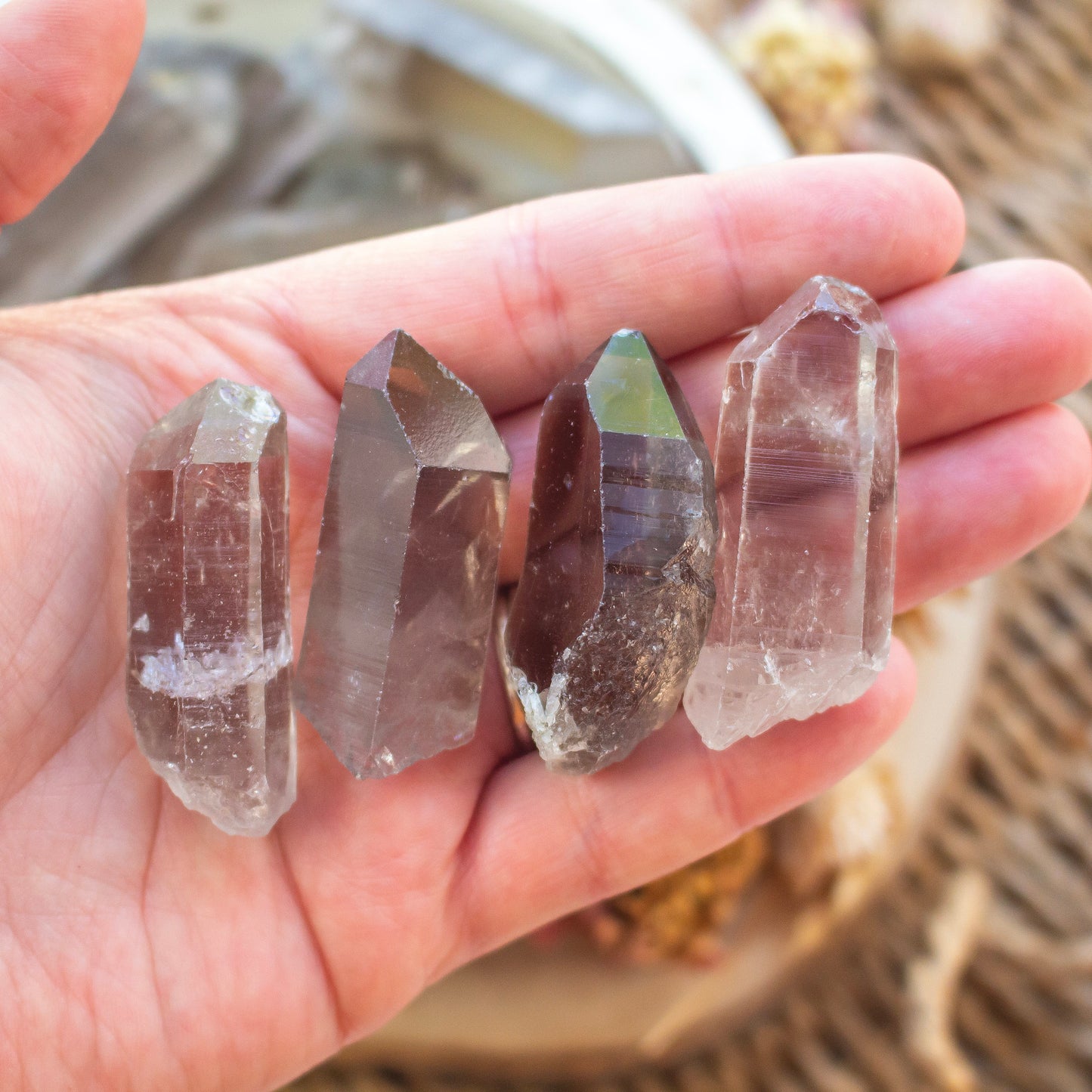Raw Smoky Quartz Crystal Point | Small or Large